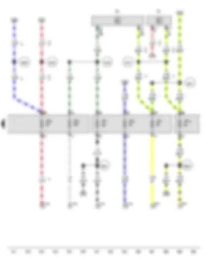 Wiring Diagram  VW TRANSPORTER 2012 - Light switch - Headlight dipper and flasher switch - 6-pin connector - 10-pin connector