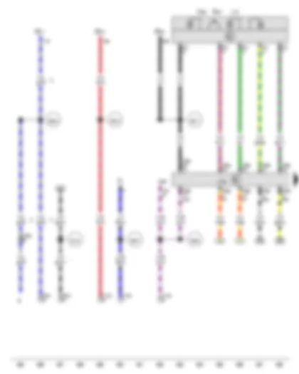 Wiring Diagram  VW TRANSPORTER 2012 - Accident data recorder button - Accident data memory - 6-pin connector - 10-pin connector
