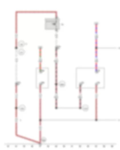 Wiring Diagram  VW TRANSPORTER 2012 - Luggage compartment light switch - 3-pin connector - 6-pin connector