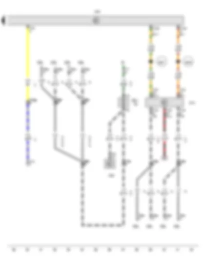 Wiring Diagram  VW TRANSPORTER 2012 - Trailer detector control unit - Onboard supply control unit