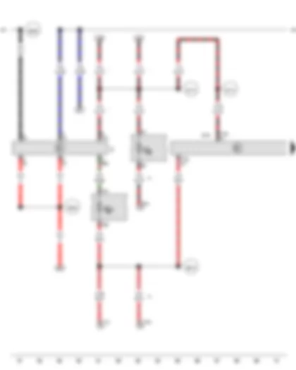 Wiring Diagram  VW TRANSPORTER 2012 - Ignition/starter switch - Onboard supply control unit