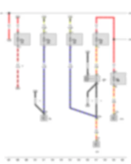 Wiring Diagram  VW TRANSPORTER 2012 - Fresh air blower switch - Air conditioning system control unit - Auxiliary coolant heater relay - Onboard supply control unit