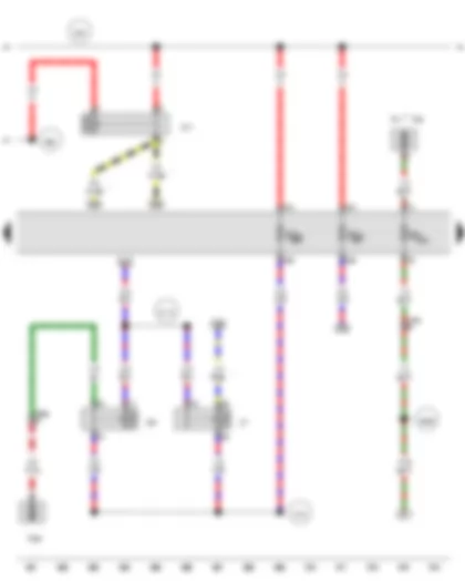 Wiring Diagram  VW TRANSPORTER 2012 - Fuel pump relay - Windscreen and rear window washer pump - Supplementary fuel pump
