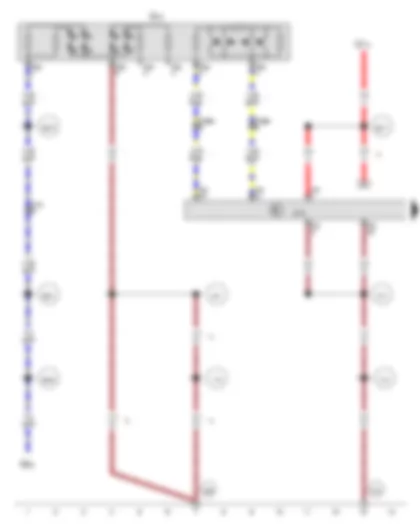 Wiring Diagram  VW TRANSPORTER 2013 - Emergency assistance call button - Mobile telephone operating electronics control unit - Fuse 15 on fuse holder C