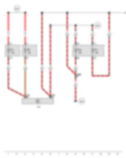 Wiring Diagram  VW TRANSPORTER 2010 - Onboard supply control unit - Fuse 7 on fuse holder B - Fuse 17 on fuse holder C - Fuse 24 on fuse holder C