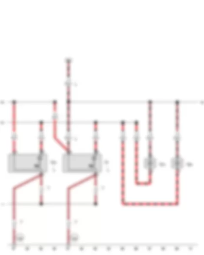 Wiring Diagram  VW TRANSPORTER 2012 - Centre interior light - Luggage compartment light on left - Right luggage compartment light - Rear interior light