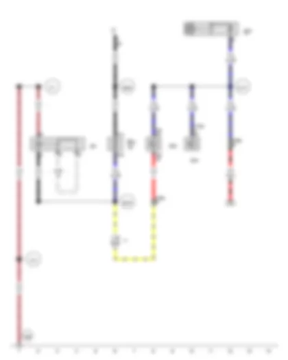 Wiring Diagram  VW TRANSPORTER 2013 - Ignition/starter switch - Starter motor relay - Voltage stabiliser - Fuse 21 on fuse holder B