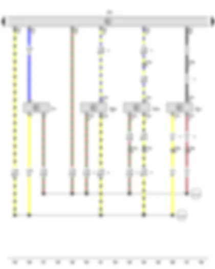 Wiring Diagram  VW TRANSPORTER 2012 - Intake manifold pressure sender - Exhaust gas pressure sensor 1 - Engine control unit
