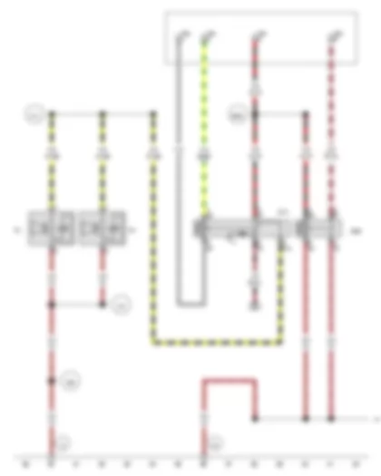 Wiring Diagram  VW TRANSPORTER 2012 - Horn or dual tone horn - Bass horn - Horn relay - Relay 2 for horn - 6-pin connector