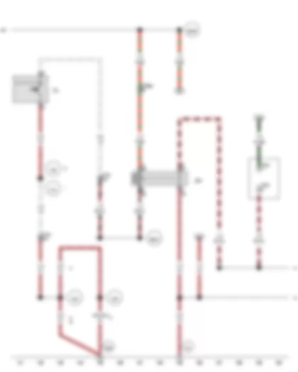 Wiring Diagram  VW TRANSPORTER 2012 - Luggage compartment light switch - Flashing lights relay 4 - 2-pin connector