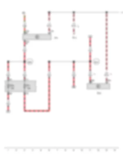 Wiring Diagram  VW TRANSPORTER 2013 - Interior light switch (taxi) - Interior monitoring switch - Onboard supply control unit - Fuse 7 on fuse holder B - Fuse 17 on fuse holder C