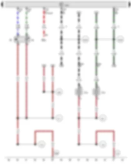 Wiring Diagram  VW TRANSPORTER 2011 - Hazard warning light switch - Onboard supply control unit - Indicator lamp for hazard warning light - Left turn signal repeater bulb - Right turn signal repeater bulb - Fuse 36 on fuse holder B