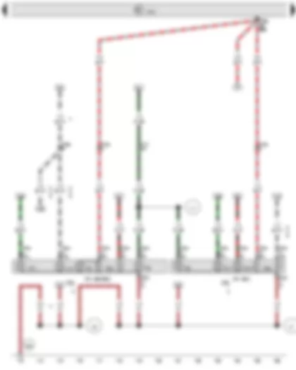 Wiring Diagram  VW TRANSPORTER 2011 - Onboard supply control unit - Right tail light