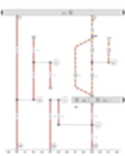 Wiring Diagram  VW TRANSPORTER 2014 - Interior monitor send and receive module 1 - Vehicle inclination sender - Rain and light sensor - Onboard supply control unit - Anti-theft and tilt system control unit