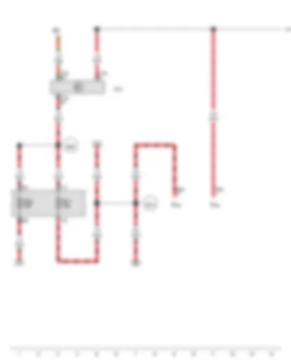 Wiring Diagram  VW TRANSPORTER 2014 - Interior monitoring switch - Onboard supply control unit - Fuse 7 on fuse holder B - Fuse 17 on fuse holder C