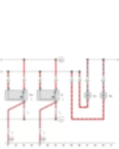 Wiring Diagram  VW TRANSPORTER 2014 - Centre interior light - Luggage compartment light on left - Right luggage compartment light - Rear interior light