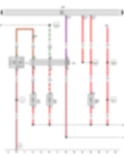 Wiring Diagram  VW TRANSPORTER 2014 - Alarm system relay 1 - Special vehicle control unit - Fuse 1 on fuse holder C - Fuse 7 on fuse holder C - Fuse 29 on fuse holder B