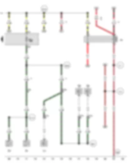 Wiring Diagram  VW TRANSPORTER 2014 - Rear window wiper motor - Left washer jet heater element - Right washer jet heater element