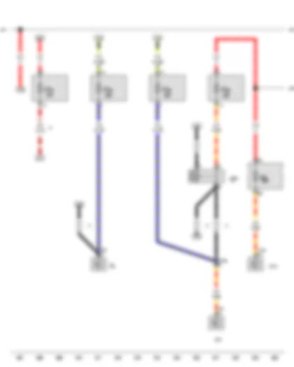 Wiring Diagram  VW TRANSPORTER 2014 - Fresh air blower switch - Air conditioning system control unit - Auxiliary coolant heater relay - Onboard supply control unit