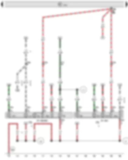 Wiring Diagram  VW TRANSPORTER 2011 - Onboard supply control unit - Right tail light