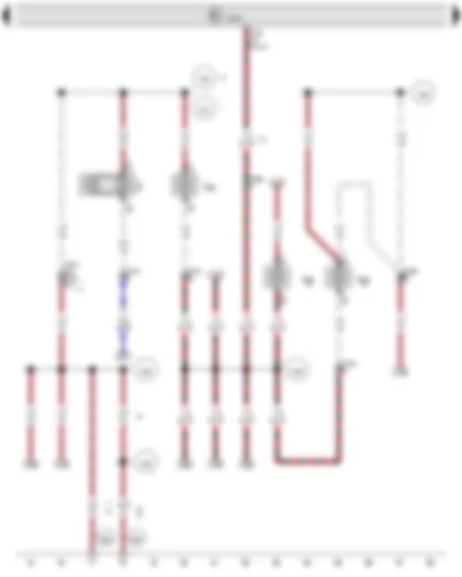 Wiring Diagram  VW TRANSPORTER 2014 - Onboard supply control unit - High-level brake light bulb - Number plate light