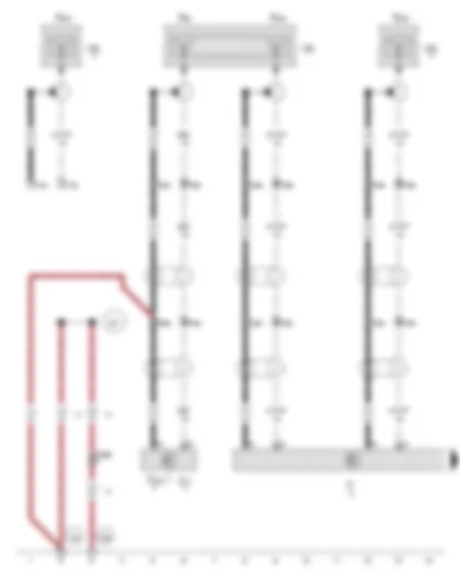 Wiring Diagram  VW TRANSPORTER 2014 - Mobile telephone operating electronics control unit - Radio - Telephone aerial - Telephone bracket - Radio aerial - Front passenger side exterior mirror