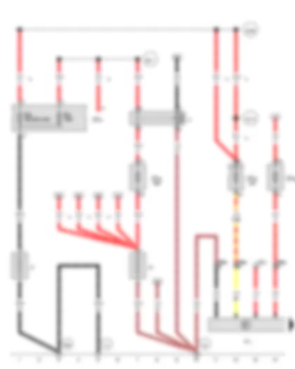 Wiring Diagram  VW TRANSPORTER 2014 - Second battery - Onboard supply charger unit - Battery isolation relay - Fuse 3 in fuse holder A - Fuse 8 in fuse holder A