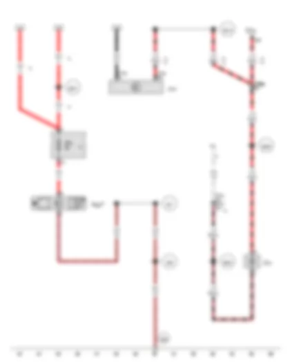 Wiring Diagram  VW TRANSPORTER 2014 - Onboard supply control unit - Fuse 4 in fuse holder F - Luggage compartment light on left