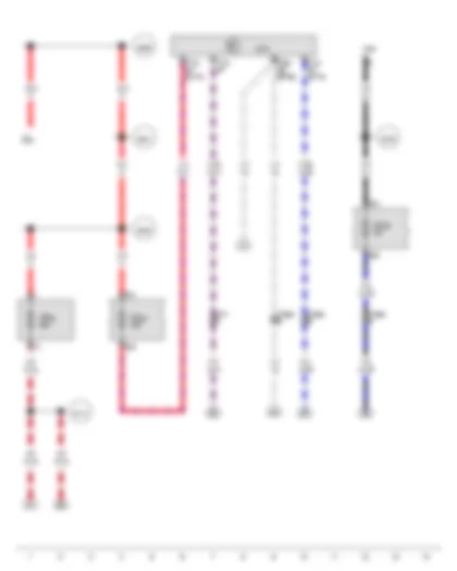 Wiring Diagram  VW TRANSPORTER 2015 - Terminal 15 voltage supply relay - Onboard supply control unit - Fuse 20 on fuse holder C - Fuse 28 on fuse holder C - Fuse 55 in fuse holder F