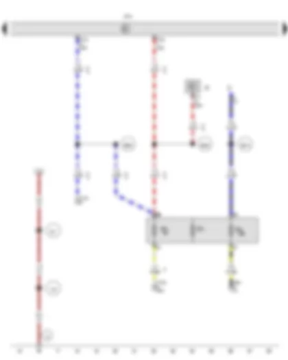 Wiring Diagram  VW TRANSPORTER 2015 - Light switch - Onboard supply control unit - Fuse 4 in fuse holder F - Fuse 5 in fuse holder F - Fuse 6 in fuse holder F