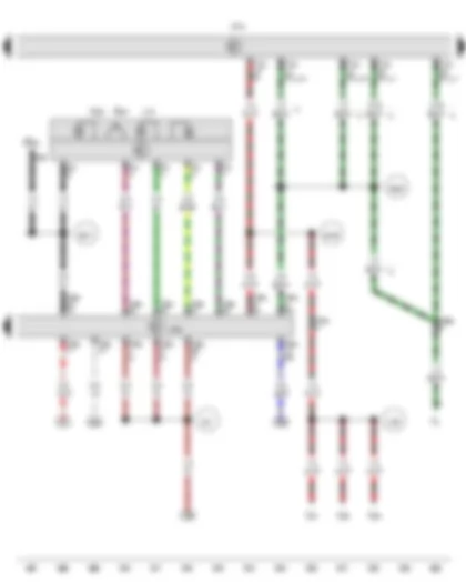 Wiring Diagram  VW TRANSPORTER 2015 - Accident data recorder button - Onboard supply control unit - Accident data memory