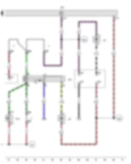 Wiring Diagram  VW TRANSPORTER 2015 - Clutch pedal switch 2 - Blocking diode - Relay 2 for ignition bypass - Control unit for ignition bypass - 4-pin connector - 6-pin connector