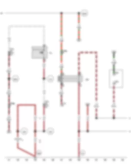 Wiring Diagram  VW TRANSPORTER 2015 - Luggage compartment light switch - Flashing lights relay 4 - 2-pin connector