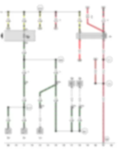 Wiring Diagram  VW TRANSPORTER 2015 - Rear window wiper motor - Left washer jet heater element - Right washer jet heater element