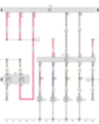 Wiring Diagram  VW TRANSPORTER 2015 - Automatic glow period control unit - Engine control unit - Fuse holder D