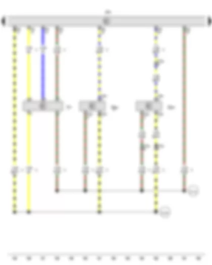Wiring Diagram  VW TRANSPORTER 2015 - Intake manifold pressure sender - Exhaust gas pressure sensor 1 - Engine control unit