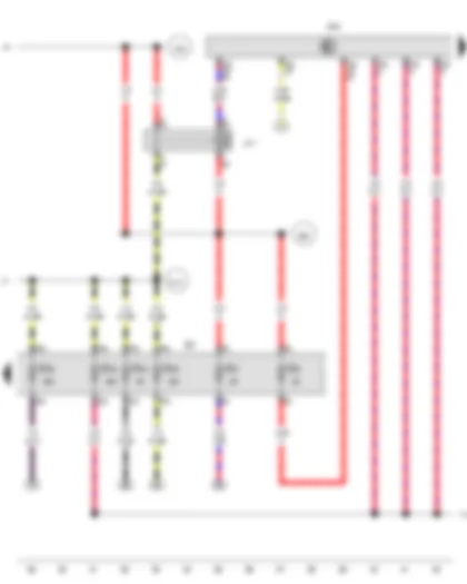 Wiring Diagram  VW TRANSPORTER 2015 - Terminal 30 voltage supply relay - Engine control unit - Fuse holder D