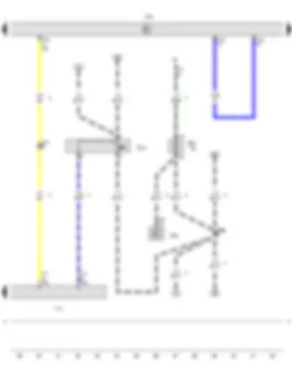 Wiring Diagram  VW TRANSPORTER 2010 - Rear fog light cut-out contact switch - Trailer detector control unit - Trailer socket