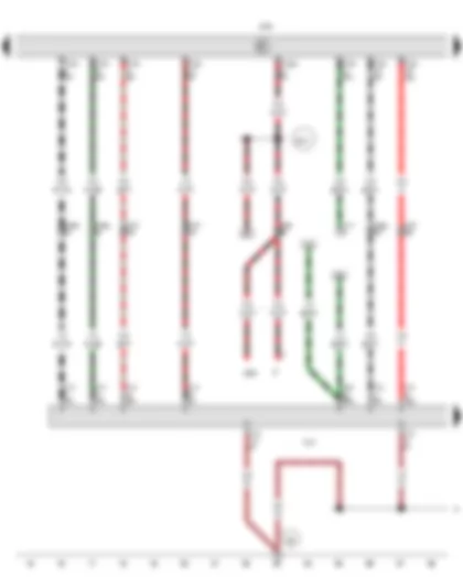 Wiring Diagram  VW TRANSPORTER 2012 - Brake light switch - Trailer detector control unit - Trailer socket
