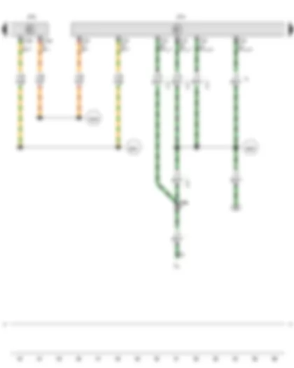 Wiring Diagram  VW TRANSPORTER 2012 - Reversing light switch - Trailer detector control unit - Onboard supply control unit