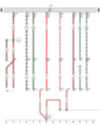 Wiring Diagram  VW TRANSPORTER 2012 - Brake light switch - Trailer detector control unit