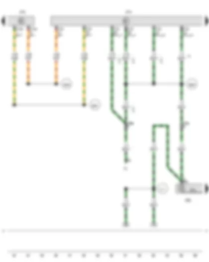 Wiring Diagram  VW TRANSPORTER 2012 - Reversing light switch - Trailer detector control unit - Onboard supply control unit - Left tail light