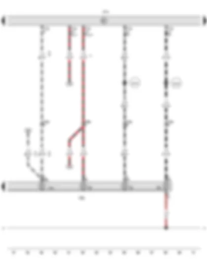 Wiring Diagram  VW TRANSPORTER 2012 - Onboard supply control unit - Left tail light
