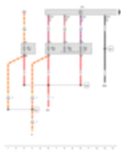 Wiring Diagram  VW TRANSPORTER 2014 - Trailer detector control unit - Fuse 12 in fuse holder F - Fuse 22 on fuse holder B - Fuse 25 in fuse holder F - Fuse 26 in fuse holder F - Fuse 27 in fuse holder F