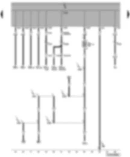 Wiring Diagram  VW TRANSPORTER 2004 - Onboard power supply control unit - fuses