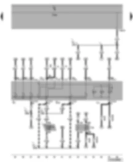 Wiring Diagram  VW TRANSPORTER 2004 - Onboard supply control unit - X-contact relief relay - light switch - front and rear fog light switch