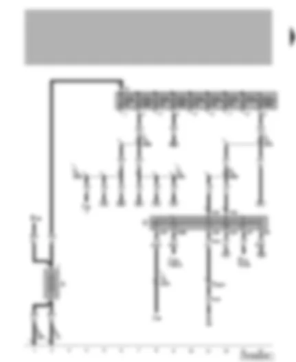 Wiring Diagram  VW TRANSPORTER 2004 - Battery - ignition/starter switch - fuses on fuse holder A