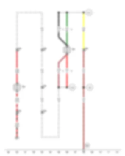 Wiring Diagram  VW TRANSPORTER 2004 - Front left brake pad wear sender - Rear right brake pad wear sender