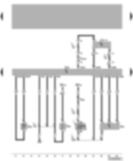 Электросхемa  VW TRANSPORTER 2004 - Блок управления системы впрыска дизельного двигателя - расходомер воздуха - датчик температуры охлаждающей жидкости - нагревательный резистор системы вентиляции картера двигателя