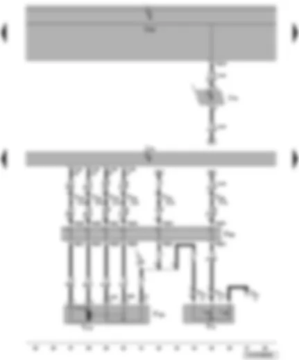 Wiring Diagram  VW TRANSPORTER 2004 - Door contact switch and rear left central locking lock unit - convenience system central control unit - left sliding door contact strip - dual signal inverter relay